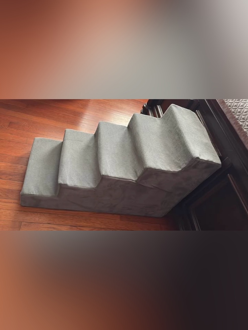 Amazon Gray Pet Stair Steps for Dogs